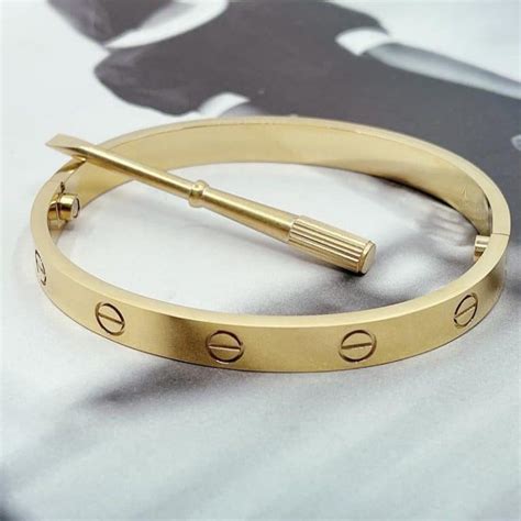 cartier love bracelet dupe real gold